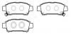 HSB HP5207 Колодки тормозные дисковые задн TOYOTA: AVENSIS 97 - 03, AVENSIS Liftback 97 - 03, AVENSIS Station Wagon 97 - 03, SIENNA 03-10, PREVIA 00-