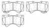 HSB HP5213 Колодки тормозные дисковые LEXUS: LX570 / Toyota: Land Cruiser, Sequoia, Tundra