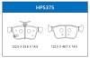 HSB HP5375 Колодки тормозные дисковые