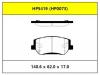 HSB HP5419 Колодки тормозные дисковые