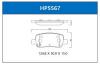 HSB HP5567 Колодки тормозные дисковые задние KIA SORENTO 20-