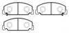 HSB HP8160 Колодки тормозные дисковые HONDA: CIVIC 88-, ACCORD 84-85