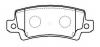 HSB HP8475 Колодки тормозные дисковые задн TOYOTA: COROLLA 01 - , COROLLA седан 02 - , COROLLA универсал 01 -