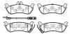 HSB HP9639 Колодки тормозные дисковые BENZ W163, ML230, ML270, ML320