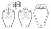HSB HP9669 Колодки тормозные дисковые AUDI: A6 S6 plus Quattro, 100 S4, V8, A8