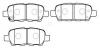 HSB HP9705 Колодки торм. HSB ( №1 в Корее) HP9705 NISSAN QASHQAIX-TRAILRENAULT KOLEOSINFINITI FX3545 задние к-т
