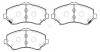 HSB HP9976 Колодки тормозные дисковые DODGE: Grand Caravan 09-, Journey 09-Nitro 07- / CHRYSLER: Town&amp;Country 08- / JEEP Liberty 08-, Wrangler 07- / V, W Routan 09-