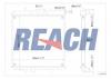 REACH 14014568126 Радиатор системы охлаждения PEUGEOT 206 98- 388x380x26
