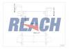 REACH 16111144 Интеркулер AUDI A6/S6/ VW PASSAT 1997-1999