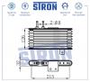 STRON STA0001 Радиатор STRON STA0001 АКПП Citroen C-Crosser (EP) 2,2 дизель 4HN (DW12M 156 АКПП 2007-2013