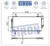STRON STC0010 Радиатор кондиционера, Mitsubishi Outlander III (GF, W, GG, W), 4B11 2012-