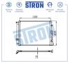 STRON STC0044 Радиатор кондиционера (Гарантия 3 года, Увеличенный ресурс)