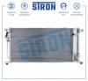 STRON STC0045 Радиатор кондиционера MMC Lancer IX 03- (Гарантия 3 года, Увеличенный ресурс)