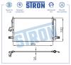 STRON STC0049 Радиатор кондиционера (Гарантия 3 года, Увеличенный ресурс)