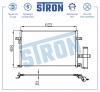 STRON STC0051 Радиатор кондиционера STRON STC0051 CHEVROLET Lacetti (J200) 1,4 бензин F14D3 94 МКПП 2004-2013