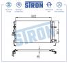 STRON STC0060 Радиатор кондиционера (Гарантия 3 года, Увеличенный ресурс)
