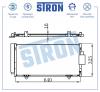 STRON STC0090 Радиатор кондиционера Subaru Forester (SH SJ) 08- Impreza (GR GH G3 GE GV) 08- XV (_GP_) 12- (Гарант