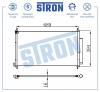 STRON STC0094 Радиатор кондиционера Honda CR-V 12- 2.0i/2.4i (Гарантия 3 года, Увеличенный ресурс)
