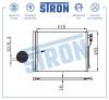 STRON STC0095 Радиатор кондиционера BMW 5 (F10) 09- 2.0i M, A (Гарантия 3 года, Увеличенный ресурс)