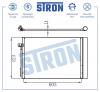 STRON STC0098 Радиатор кондиционера  STRON STC0098 BMW 5 V (E60; E61), ALPINA B5 (E60; 61)