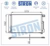 STRON STC0126 Радиатор кондиционера (Гарантия 3 года, Увеличенный ресурс)