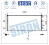 STRON STC0127 Радиатор кондиционера, Ford Galaxy III (CK), R9CD, R9CI 2015 -