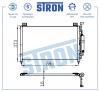 STRON STC0156 Радиатор кондиционера (Гарантия 3 года, Увеличенный ресурс)