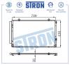 STRON STC0162 Радиатор кондиционера (Гарантия 3 года, Увеличенный ресурс)