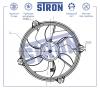 STRON STEF015 Вентилятор охлаждения двигателя (Гарантия 3 года. Установка без проблем)