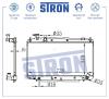 STRON STR0041 Радиатор STRON STR0041 двигателя Toyota RAV 4 II (XA20) 2,0 бензин 1AZFE 150 МКПП/АКПП 2000-2006
