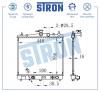 STRON STR0129 Радиатор STRON STR0129 двигателя Nissan Micra III (K12) 1,4 бензин CR14DE 88 МКПП/АКПП 2002-2010