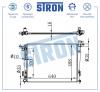 STRON STR0223 Радиатор двигателя (Гарантия 3 года, Увеличенный ресурс)