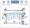 STRON STR0242 Радиатор STRON STR0242 двигателя Toyota Avensis II (T25) 1,6 бензин 3ZZFE 109 МКПП 2003-2009