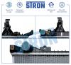 STRON STR0263 Радиатор STRON STR0263 двигателя VOLVO XC90 I 2,4 дизель D5244T; D5 207 МКПП/АКПП 2002-2014