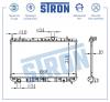 STRON STR0278 Радиатор STRON STR0278 двигателя CHEVROLET REZZO  1,6 бензин L44(96CUL4 103 МКПП 2000-2008