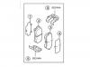 HYUNDAI / KIA (MOBIS) 583021MA00 КОМПЛЕКТ ТОРМОЗНЫХ КОЛОДОК (4ШТ)