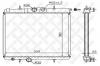 STELLOX 1025122SX радиатор/Peugeot 206 1.1-1.6 98-02 без AC