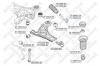 STELLOX 5104993SX 51-04993-SX_наконечник рулевой правый/ Daewoo Kalos 1.2/1.4/1.4 16V 02