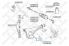 STELLOX 5298047SX 52-98047-SX_***опора шаровая левая/ Toyota Starlet 89-99