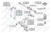 STELLOX 5653008SX 56-53008-SX_тяга стабилизатора переднего правая/ KIA Carens 02/ Shuma 01-04