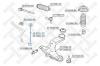 STELLOX 5653017SX 56-53017-SX_тяга стабилизатора переднего левая/ KIA Cerato 04
