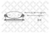 STELLOX 838004B-SX Колодки дисковые передние
