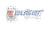 AUGER AU344022KP AUGAU344022-KP_пневмопод. со стак.! 2 шп.M12смещ.25. 1отв.штуц.M22. Поршень пластик 4отв.d8\ SAF