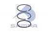SAMPA 0331381 Кольца поршневые компрессора 1 ремонт +0,25мм O 75,26 mm, 2,38x2,38x3,94мм