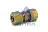 SAMPA 093038 Фитинг прямой с двусторонней внутр. резьбой d12, L=43 (металл)