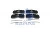 SAMPA 093876 Колодки тормозные 29332 Scania R-series