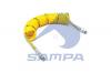 SAMPA 0951781 Шланг пневмосистемы Желтый,Пу 4600 M16X1.5 M16X1.5