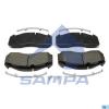SAMPA 09661001 SA096.610-01_тормозные колодки! WVA29125 c р/к , перед/зад дисковый тормоз Meritor D-Duco\ Volvo