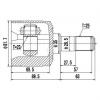 ZIKMAR Z87820R Z87820R_ШРУС ВНУТРЕННИЙ HYUNDAI MATRIX, LAVITA BE (01--06)