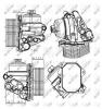 NRF 31308 31308_радиатор масляный!\ Ford Transit 2.2TDCI 06>, Citroen Jumper 06-15, Peugeot Boxer 06-15